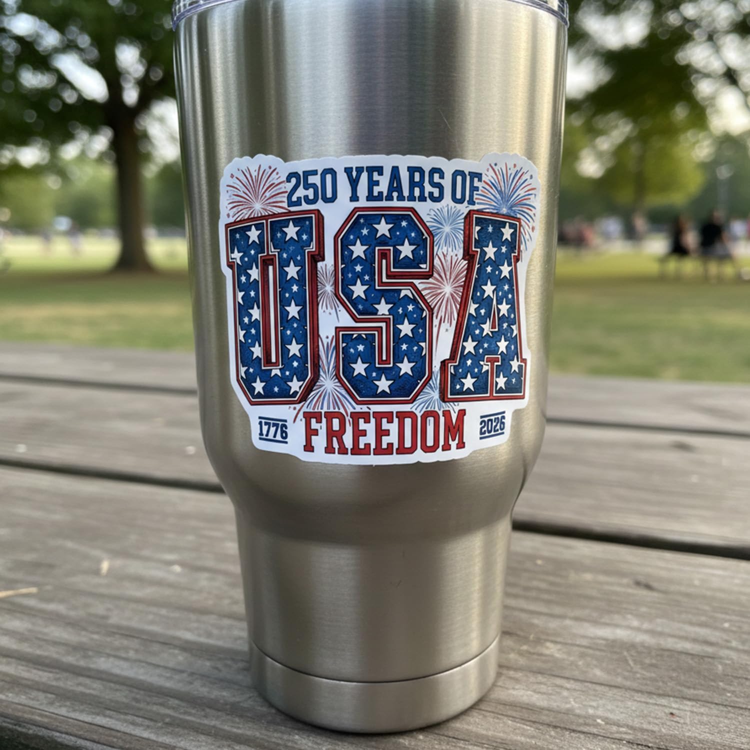 10 PCS 250 Years Freedom America Stickers 250th Anniversary USA 1776 2026 Semiquincentennial We The People Patriotic Waterproof Vinyl Decals Eagle Liberty Fourth of July American Heritage Gifts - Image 2