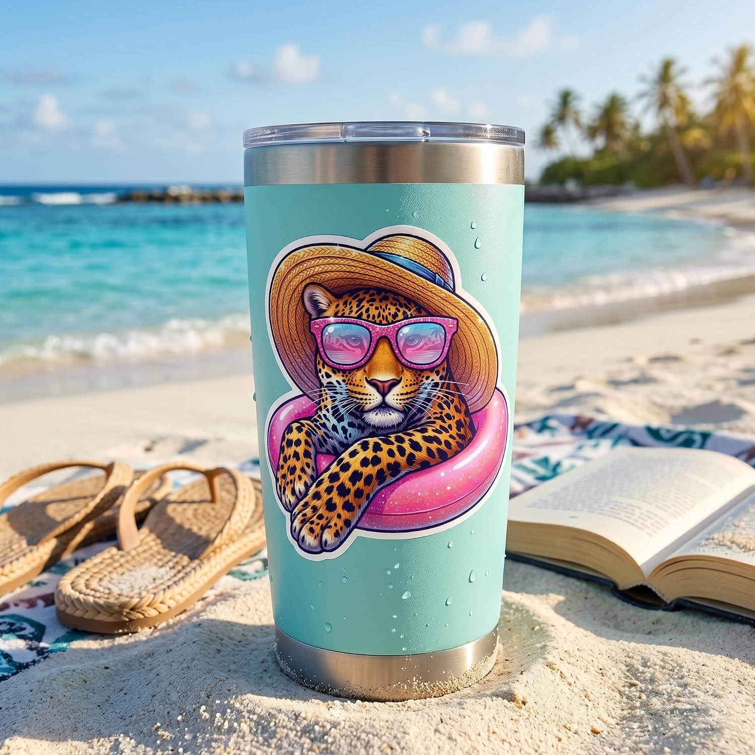 20Pcs Funny Summer Stickers Pack - Y2K Hot Girl Summer Vinyl Decals for Water Bottle Laptop Tumbler Phone, Cute Feral Pool Party, Waterproof Trendy Aesthetic Sticker Bulk for Adults Women Teens - Image 2